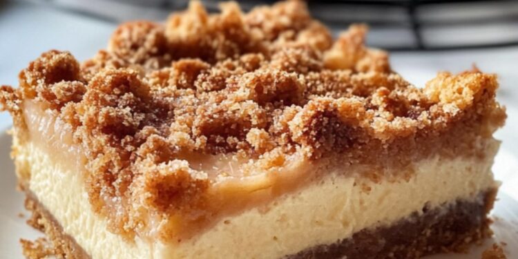 Spekulatius-Käsekuchen mit Streuseln