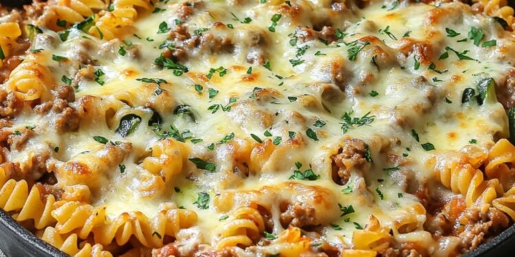 Nudelauflauf mit Hackfleisch & Zucchini – Einfach, herzhaft und lecker!