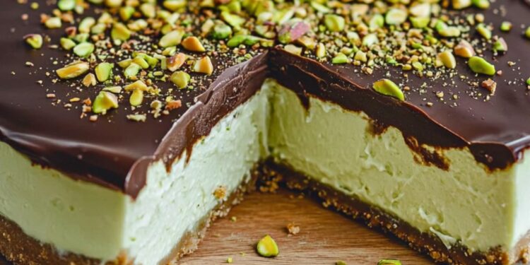 Dubai Schokolade Cheesecake – Orientalischer Genuss mit Pistazien und Schokolade!