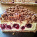 🍫 Schoko-Streuselkuchen mit Vanille-Kirschfüllung – Köstlich und Unwiderstehlich! 🍒✨