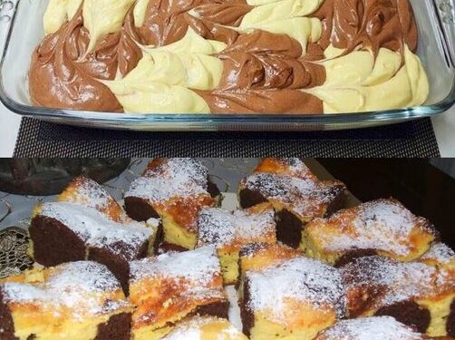 Tag und Nacht Kuchen in 10 Minuten im Ofen