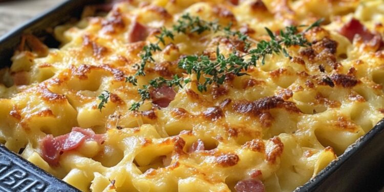 Spätzle-Auflauf mit Schinken – Der cremige Klassiker!