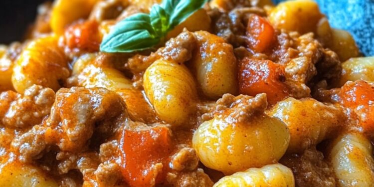 Gnocchi-Pfanne mit Hackfleisch & Paprika
