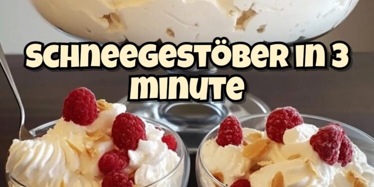 Passt in jeder Jahreszeit so lecker, Schneegestöber in 3 Minute