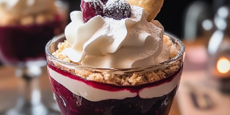 Vanillekipferl-Kirsch-Dessert – Der perfekte Nachtisch für die Weihnachtszeit!