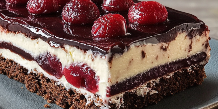 🍒 Einfache Schwarzwälder Kirschtorte vom Blech – Saftig & Leicht Zubereitet 🎂