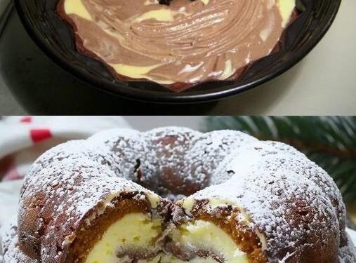 Quark Gugelhupf mit Vanillepudding in 10 Minuten in Backofen