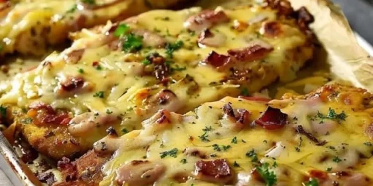 Überbackene schnitzel aus dem Ofen