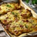 Überbackene schnitzel aus dem Ofen