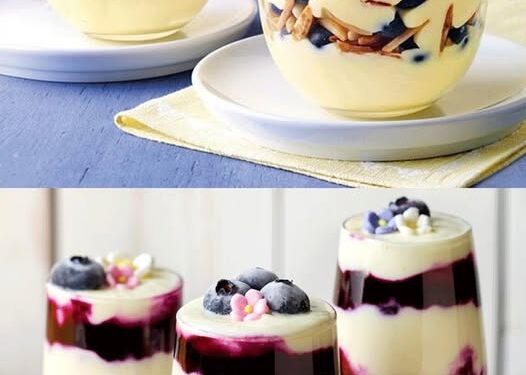 Heidelbeer Mascarpone Dessert mit 1 Pck. Puddingpulver in 15 Minuten