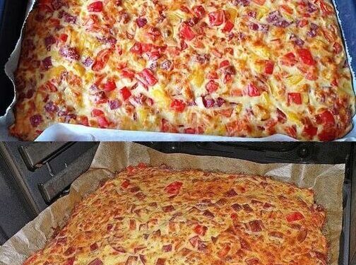 Schüttelpizza mit 250 g Salami ein Blitzrezept für jeden Tag!