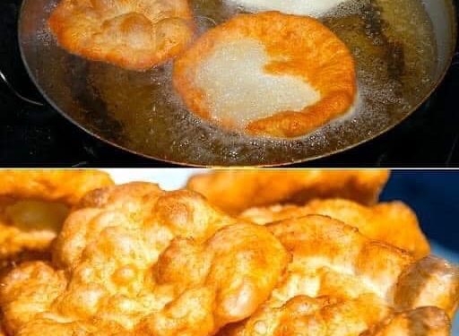 Ungarische Langos mit 250 g Crème Fraîche, das backe ich immer wieder