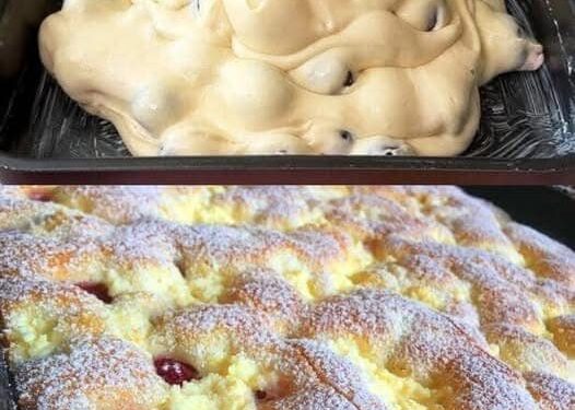 Kirschkuchen aus Ungarn mit 350 g Speisequark