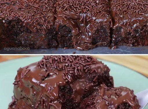 Ich verrühre 2 Tassen Zucker & 3 Tassen Nüsse für den Schokokuchen