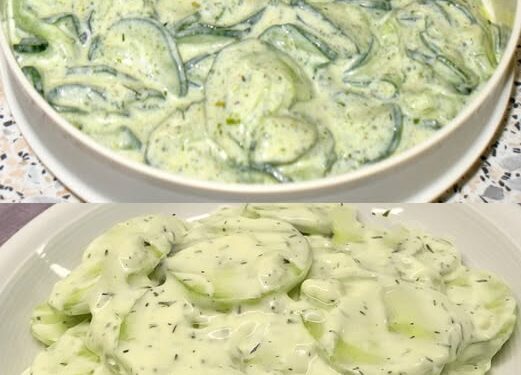 Joghurtsalat mit Gurken in 7 Minuten zubereitet