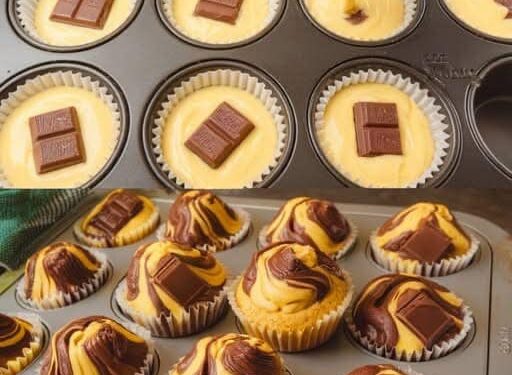 Schoko Muffins in 3 Minuten im Ofen mit 50 g Schokolade