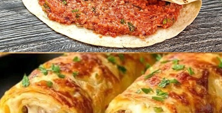 Tortilla mit Hackfleisch schmeckt so lecker und einfach zubereitet!