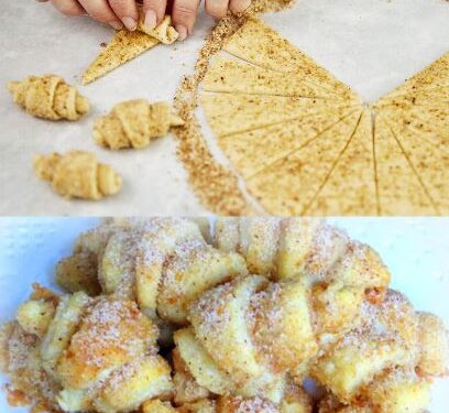 Mini Nusshörnchen mit 200 g Doppelrahmfrischkäse