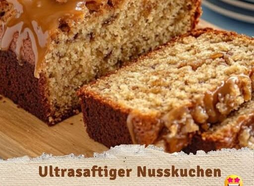 Kommt 2x die Woche auf den Tisch, Nusskuchen in 3 Minuten!