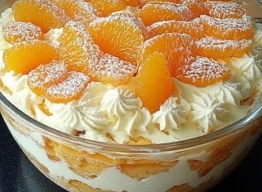 Mandarinen Tiramisu in 5 Minuten zubereitet mit 250g Pudding!