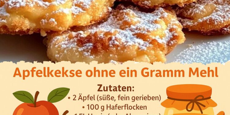Apfelkekse ohne ein Gramm Mehl, in nur 15 Minuten fertig & sooo gut