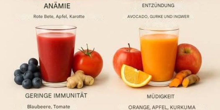 6 wirksame Saftrezepte zur natürlichen Linderung von Anämie, Entzündungen, Müdigkeit, schwacher Immunität, hohem Cholesterinspiegel und Schlaflosigkeit