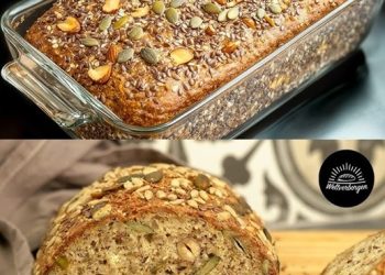 Ich backe dieses Proteinbrot jetzt seit drei Monaten und habe 7 Kilo abgenommen! Es ist so knusprig und hält mich den ganzen Tag satt.