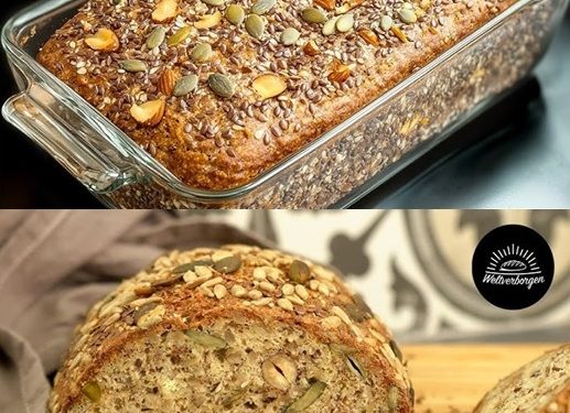 Ich backe dieses Proteinbrot jetzt seit drei Monaten und habe 7 Kilo abgenommen! Es ist so knusprig und hält mich den ganzen Tag satt.