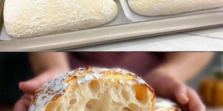 Perfektes italienisches Brot in 1 Stunde ohne Kneten bekommen