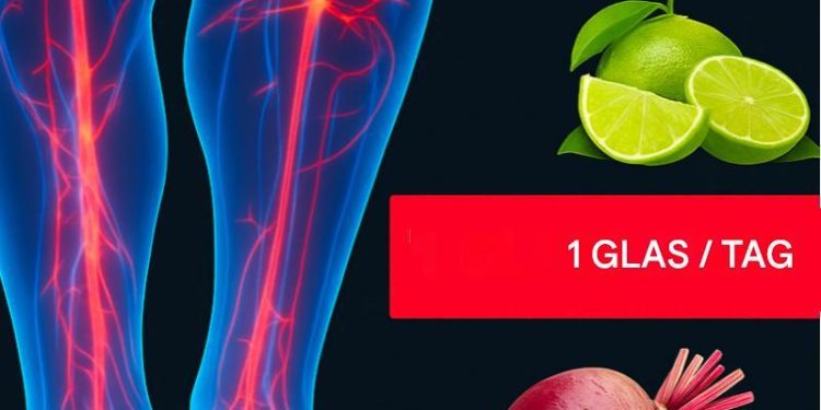 Nur ein Getränk gegen Durchblutungsstörungen in den Beinen und Füßen