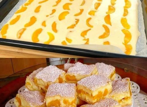 Blechkuchen mit Mandarinen ich nehme 6 Eier und backe es in 15 Minuten