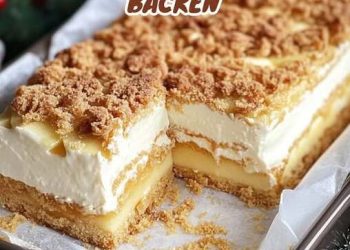 Apfel Spekulatius Kuchen vom Blech ganz ohne Backen!