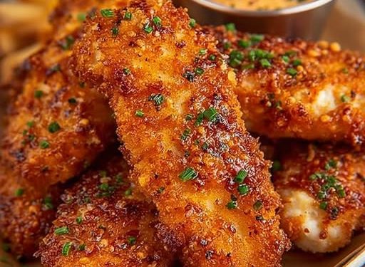 Ultra knusprige Hähnchenstreifen, schmecken einfach immer!