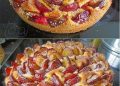 Pflaumenkuchen blitzschnell fertig in 5 Minuten zubereitet