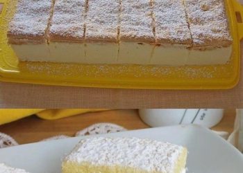 Zitrone Schnitten mit Mascarpone in 20 Minuten fertig