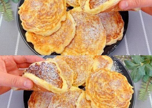 3 Minuten Apfel Joghurt Pfannkuchen die ich jede Woche bereite!