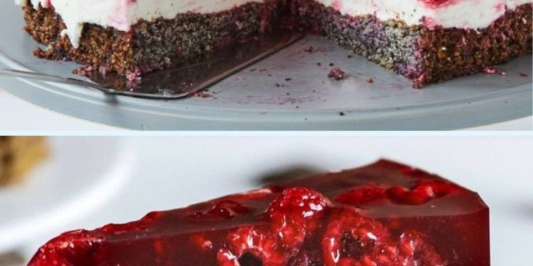 Himmlische Himbeertorte mit Mascarpone Nussboden einfach gemacht unglaublich lecker