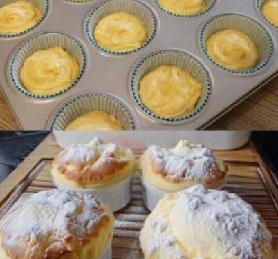 Ich vermische Pudding mit 500g Quark, Muffins in 5 Minuten!