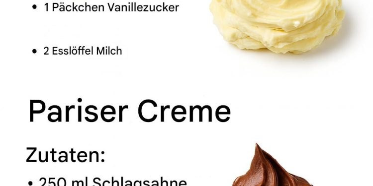 Grundrezept für deutsche Buttercreme