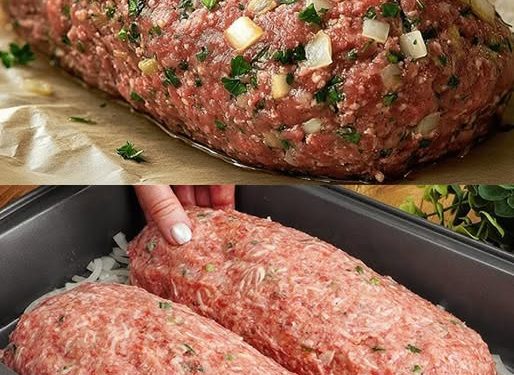 Zwiebel Hackbraten das bereite ich 3x im Monat