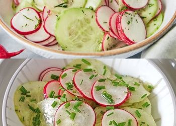 Gurkensalat mit Radieschen in 10 Minuten zubereitet