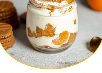 Festliche Spekulatius Mandarinen Quark Creme