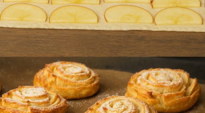 Apfel Blätterteig Rosen in 30 Minuten
