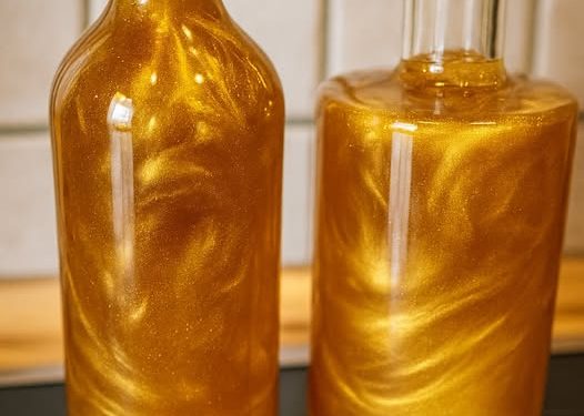 Wie flüssiges Gold, Bratapfel Likör jedes Jahr ein Muss!