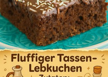 Fluffige Tassen-Lebkuchen ist würzig in wenigen Minuten ein kleiner Weihnachtszauber im Becher
