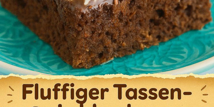 Fluffige Tassen-Lebkuchen ist würzig in wenigen Minuten ein kleiner Weihnachtszauber im Becher