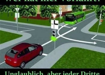 Wer hat hier Vorfahrt?