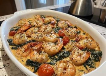 cremige toskanische garnelen