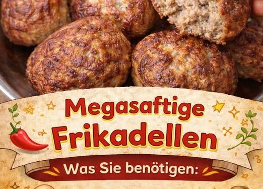 Megasaftige Frikadellen außen schön gebräunt, innen unfassbar saftig
