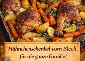Hähnchenschenkel vom Blech für die ganze Familie